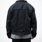 [8.8 sat 12:00 Release] SEDAN ALL-PURPOSE Leather Collar Denim Jacket
