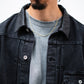[8.8 sat 12:00 Release] SEDAN ALL-PURPOSE Leather Collar Denim Jacket