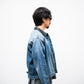 [8.8 sat 12:00 Release] SEDAN ALL-PURPOSE Leather Collar Denim Jacket