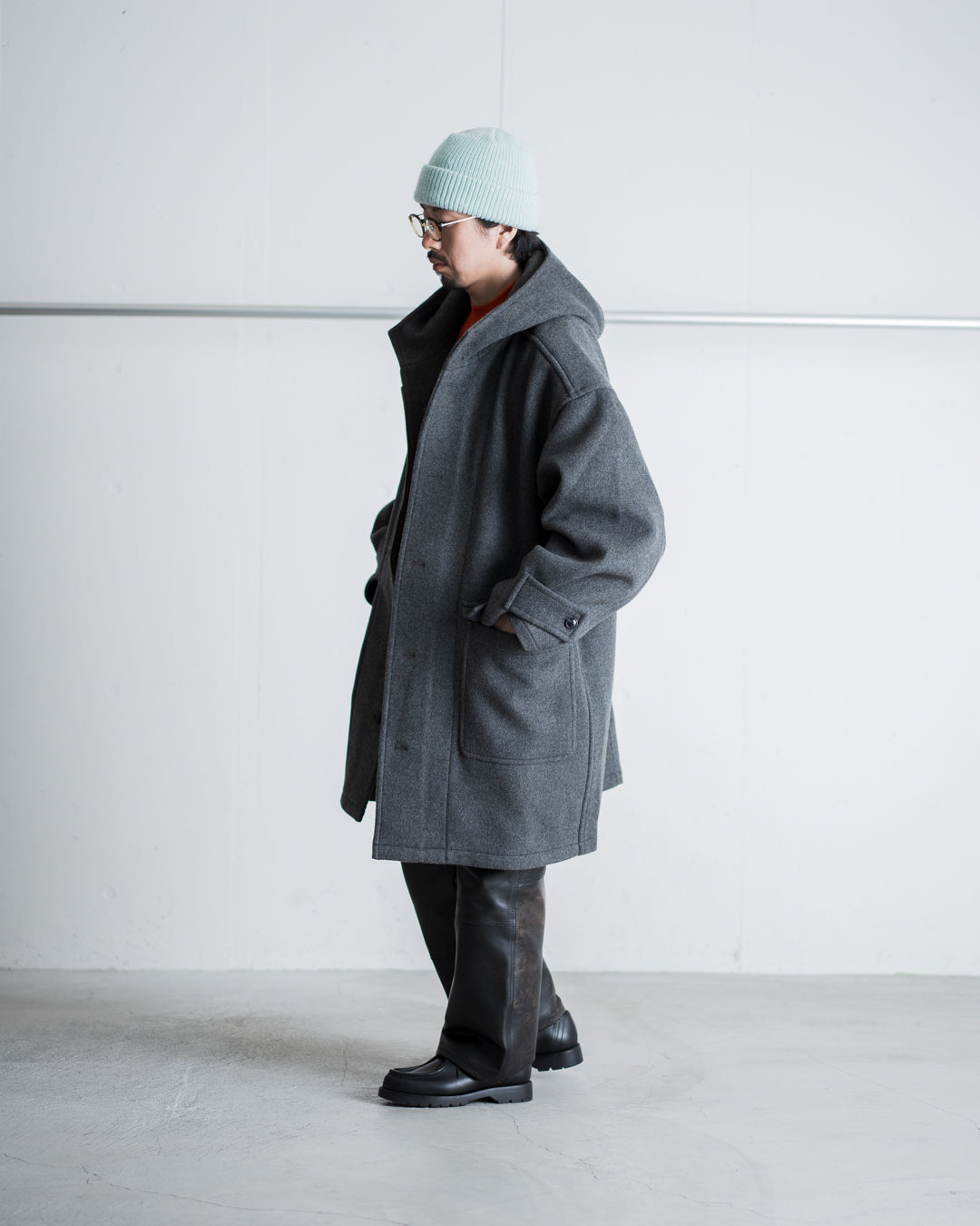 [LAST 1] is-ness HOODED DUFFLE COAT