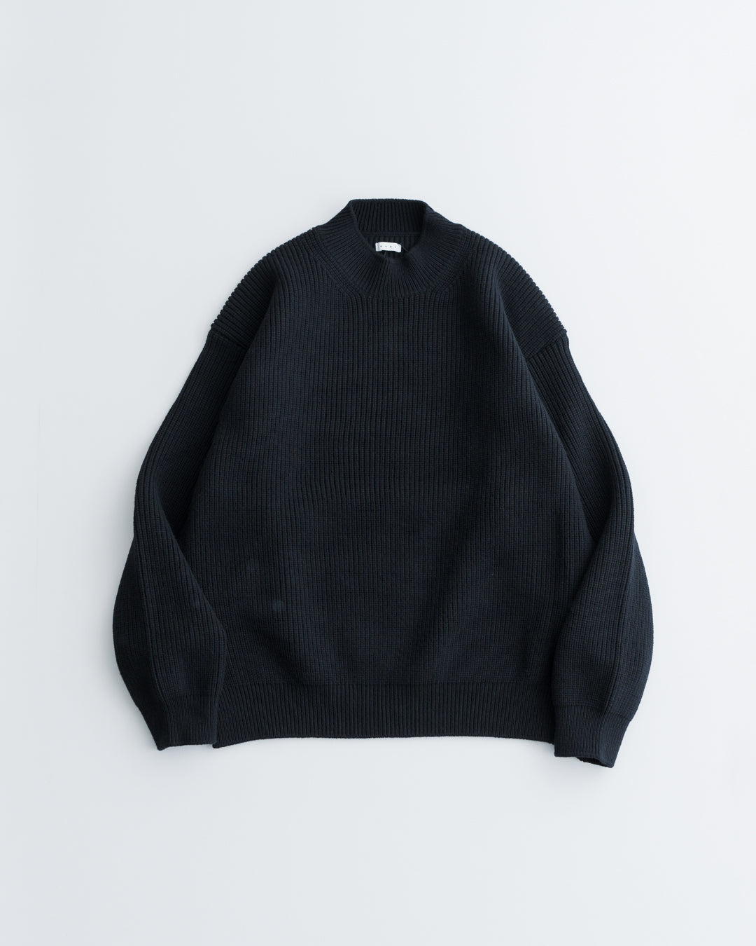 Name. FRENCH WOOL MOCKNECK KNIT SWEATER