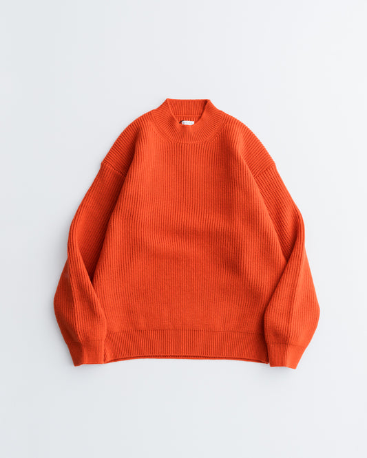 Name. FRENCH WOOL MOCKNECK KNIT SWEATER