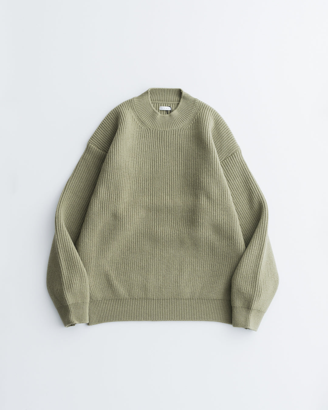 Name. FRENCH WOOL MOCKNECK KNIT SWEATER