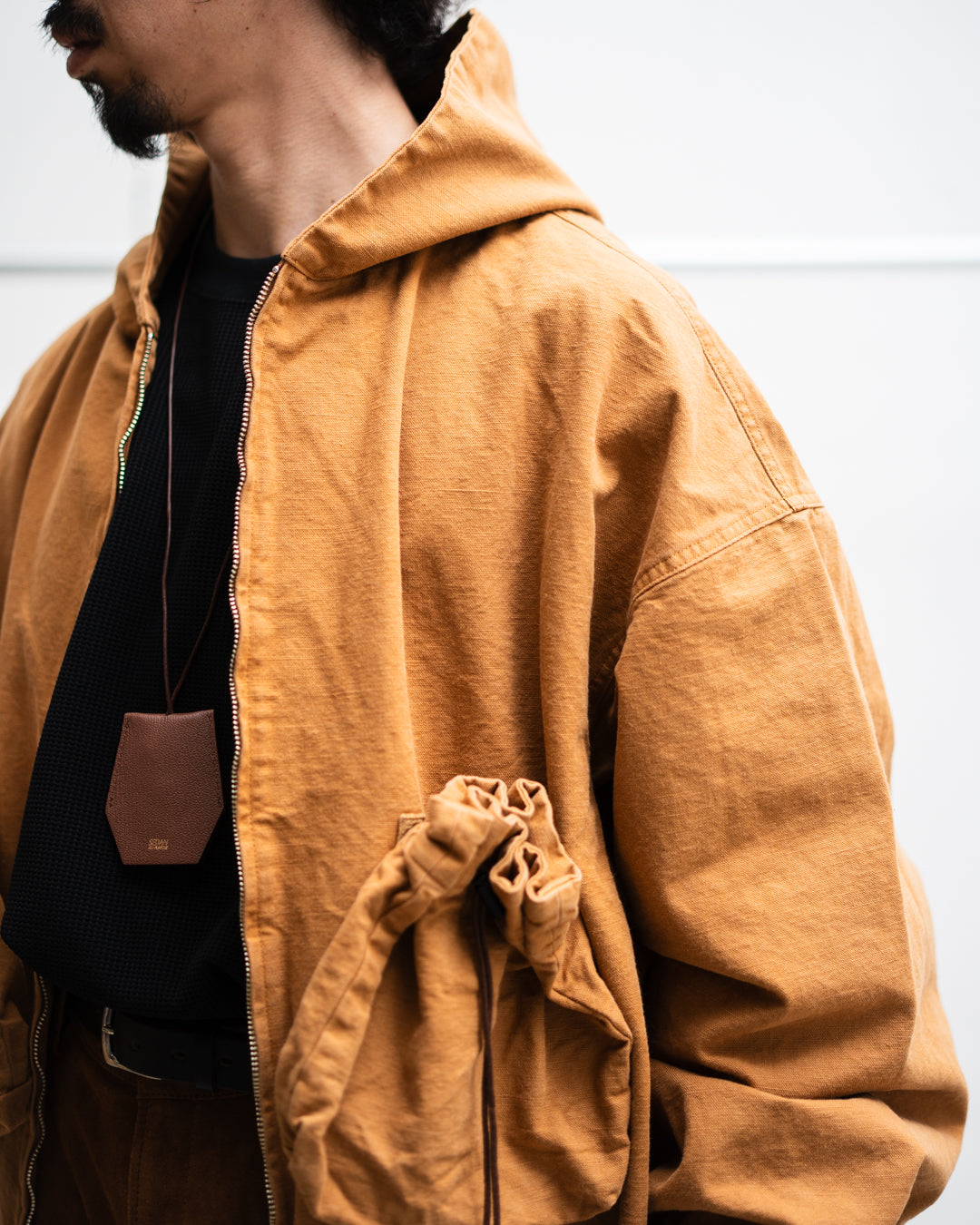 refomed  "KINCHAKU" DUCK HOODIE