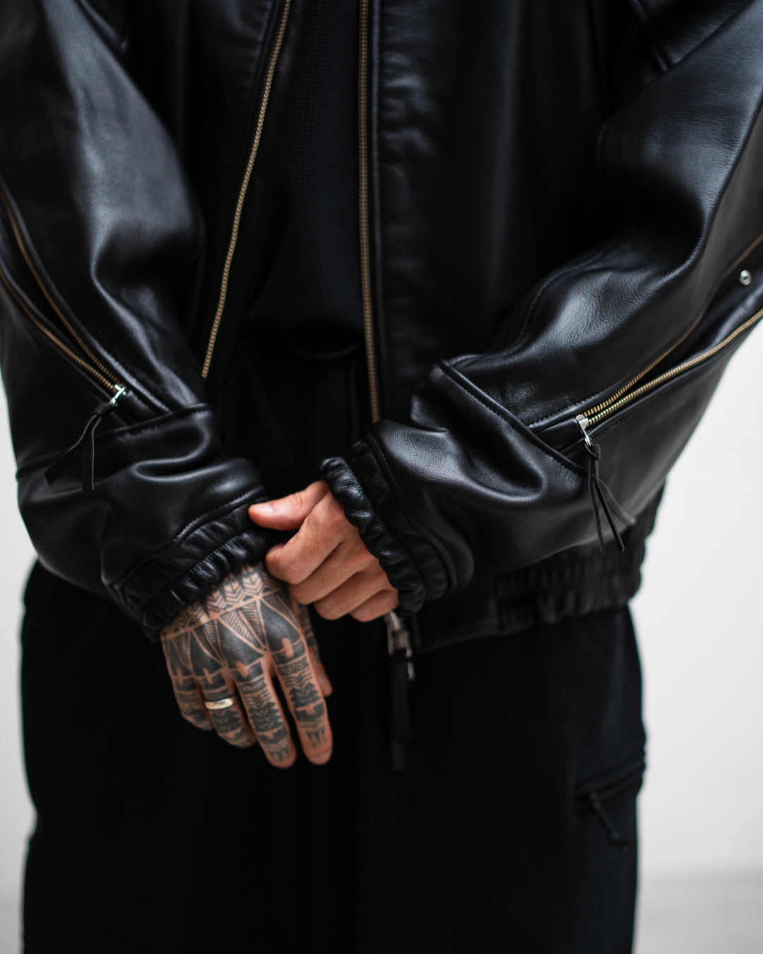 ROTOL LEATHER VENTILATION BLOUSON