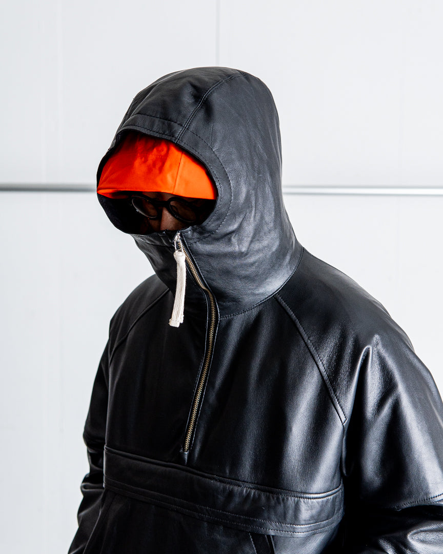 CCU × Sand Waterr ORGANIZED HOODED PULLOVER (BLACK)