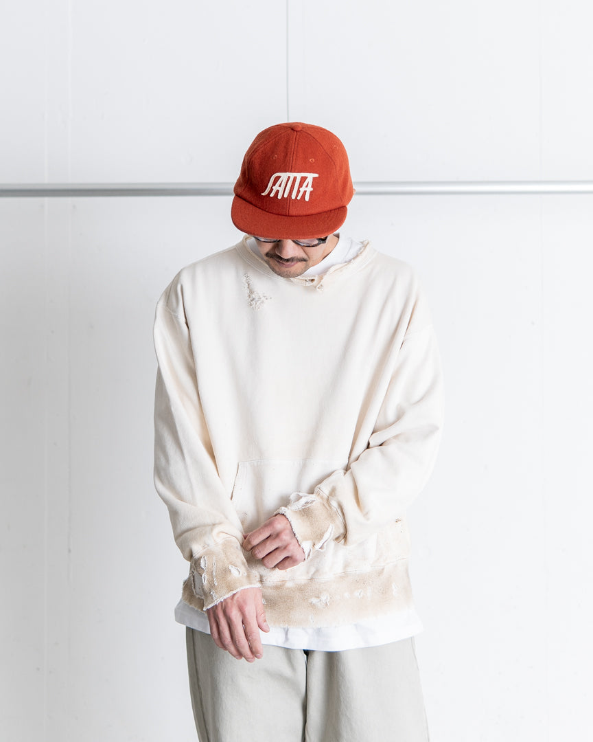 ANACHRONORM DYED CUT-OFF SWEAT PARKA
