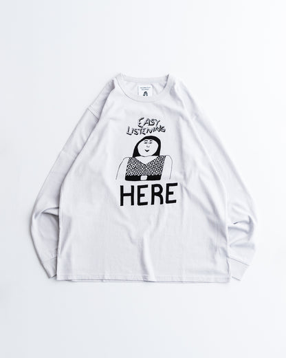 TACOMA FUJI RECORDS EASY LISTENING HERE LS Tee designed by Tomoo Gokita