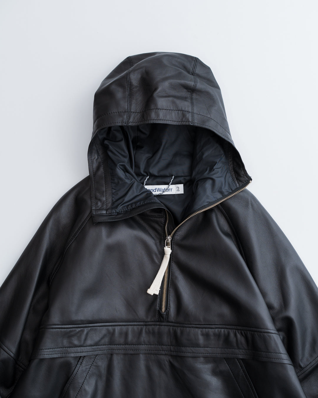 CCU × Sand Waterr ORGANIZED HOODED PULLOVER (BLACK)