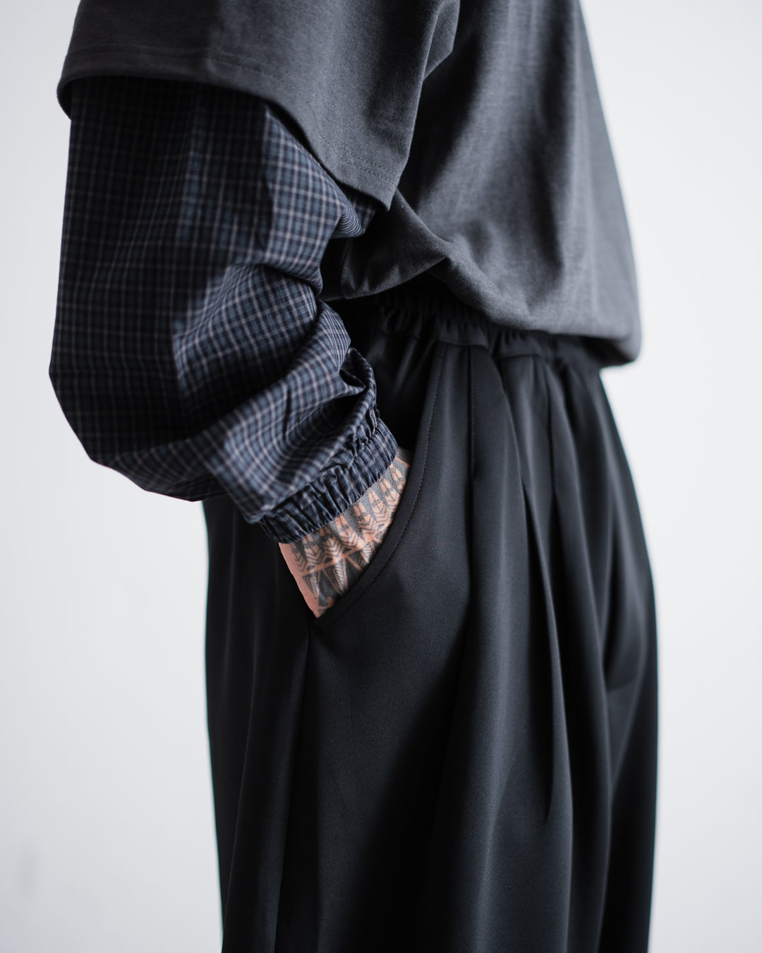 ROTOL Smooth Jersey Triple Tuck pants
