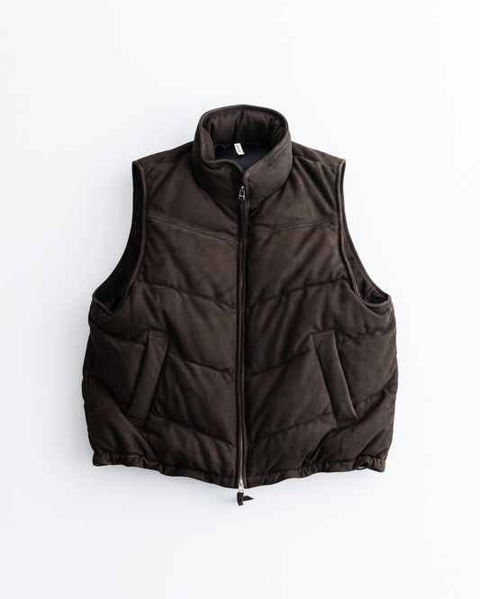 CCU PADDING VEST - COW NUBUCK