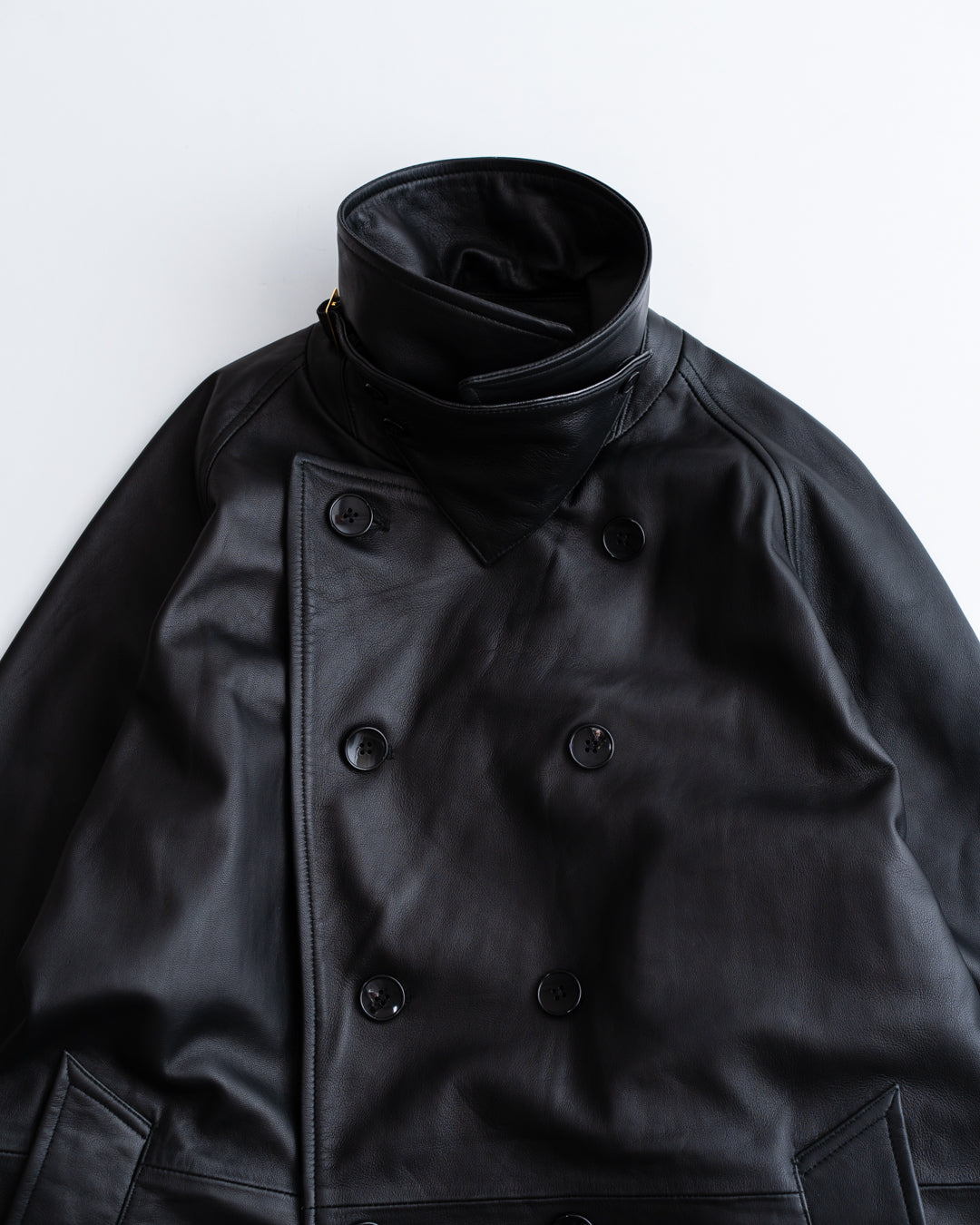 CCU DOUBLE BREASTED HALF COAT - SHEEP SKIN