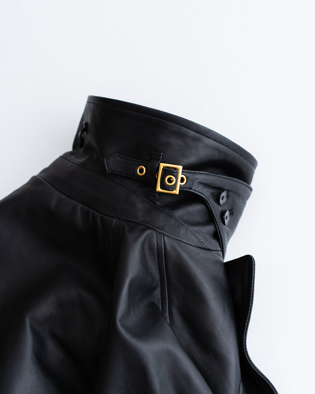 CCU DOUBLE BREASTED HALF COAT - SHEEP SKIN