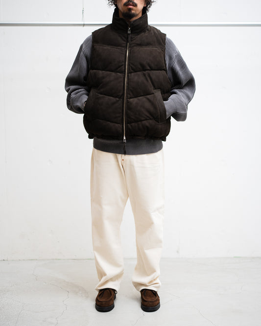 CCU PADDING VEST - COW NUBUCK