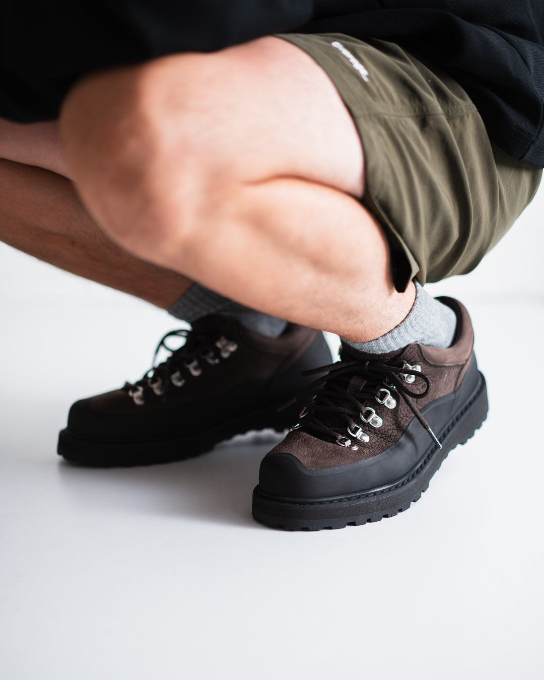 DIEMME CORNARO GOMMA - DARK FALLOW STRUCTURED NUBUCK