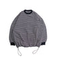 is-ness BALLOON STRIPES LONG SLEEVE T SHIRT