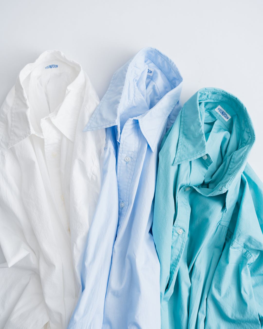 [8.22 sat 12:00 Release] FOUNDOUR COTTON BROAD REGULAR COLLAR SHIRT
