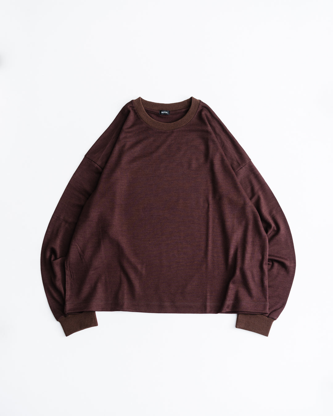 [8.22 sat 12:00 Release] ROTOL Wool Wide Long Sleeve Tee