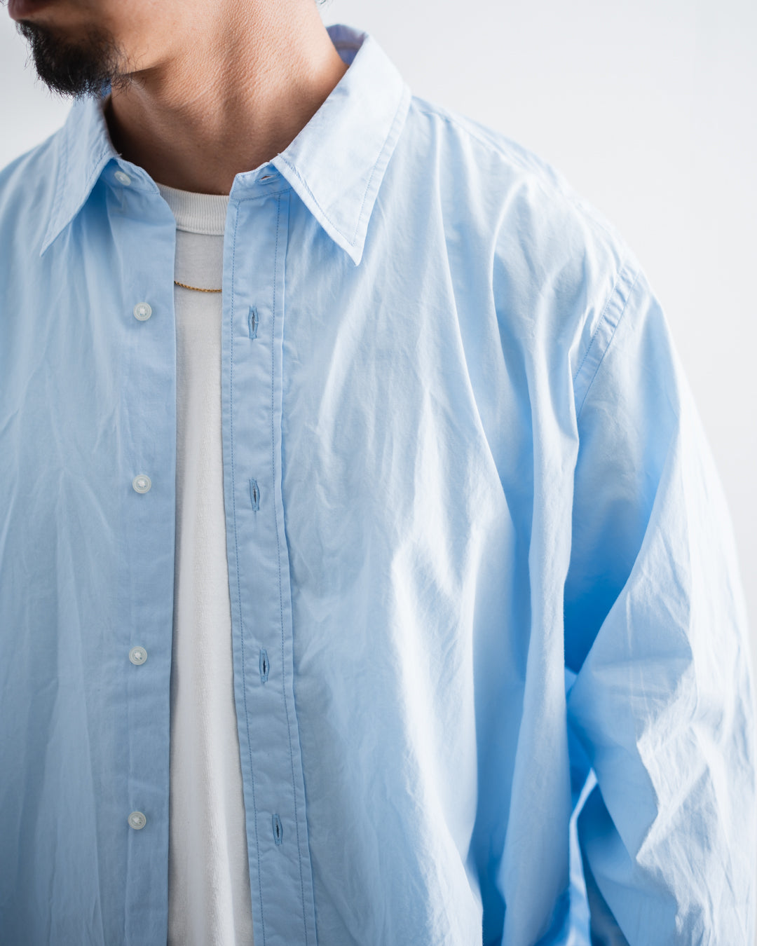 [8.22 sat 12:00 Release] FOUNDOUR COTTON BROAD REGULAR COLLAR SHIRT