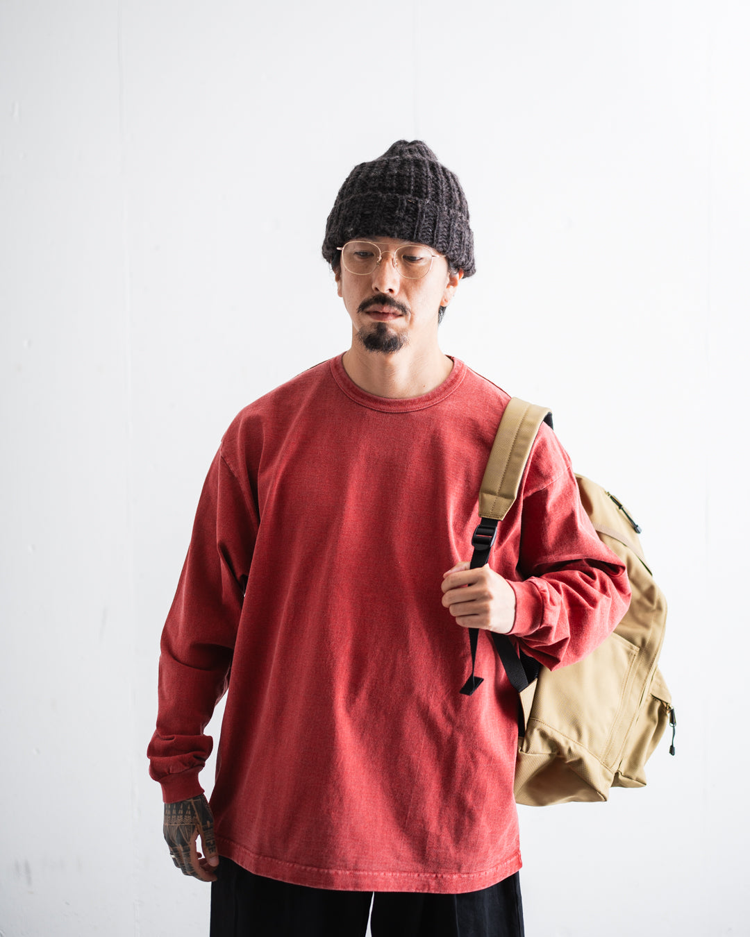 [8.22 sat 12:00 Release] FOUNDOUR COTTO0N BD FADE LONG SLEEVE TEE