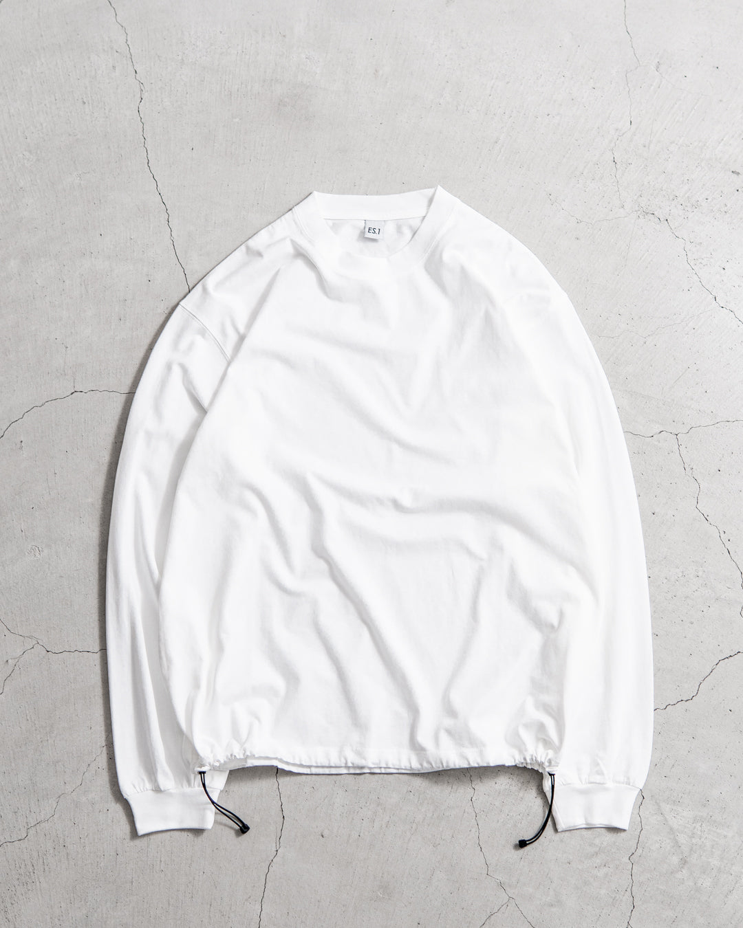 ES.1 エスアイ　LS T-shirts(ASH) T002 XLサイズ アウトレット！エスアイ ES.1 ロングスリーブ Tシャツ メンズ LS
