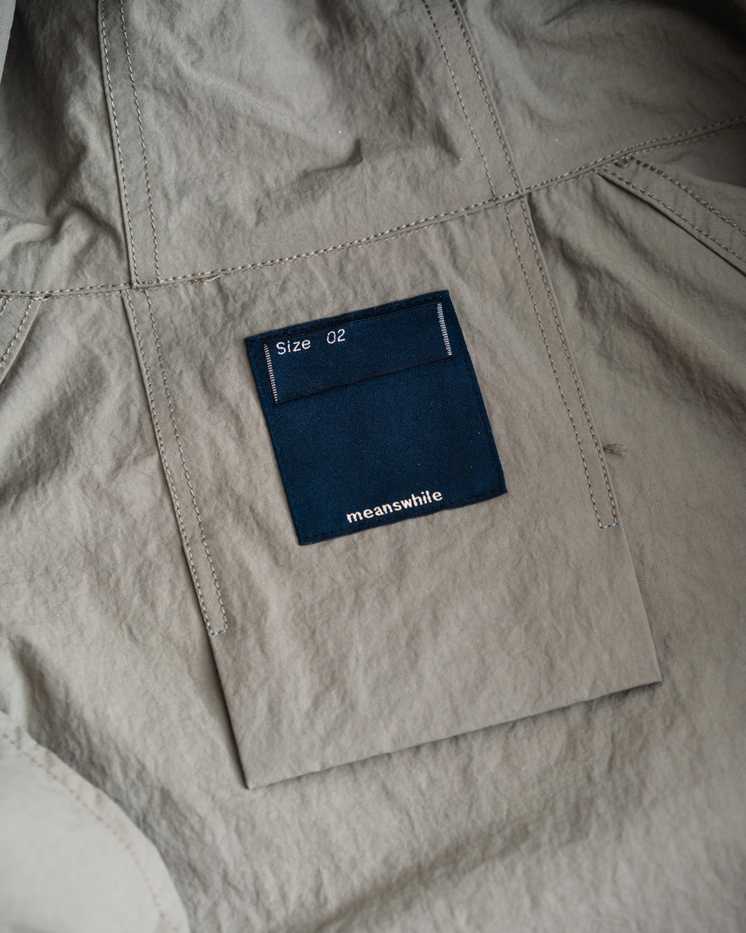 meanswhile Snow Noise Neutral Hooded Blouson