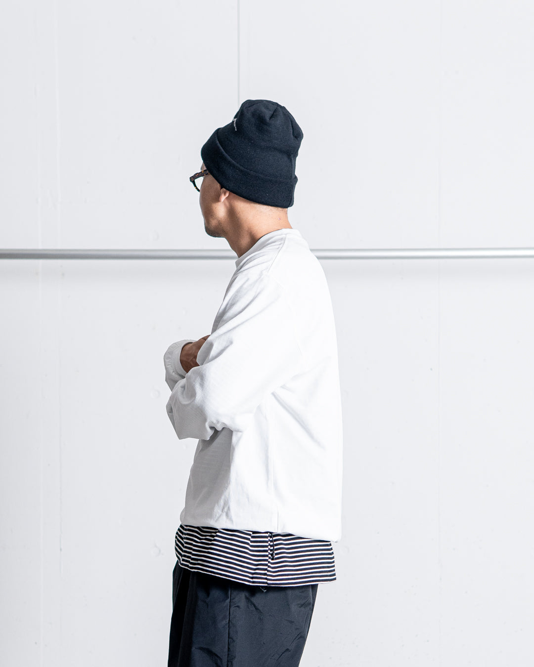 ES.1 エスアイ　LS T-shirts(ASH) T002 XLサイズ アウトレット！エスアイ ES.1 ロングスリーブ Tシャツ メンズ LS