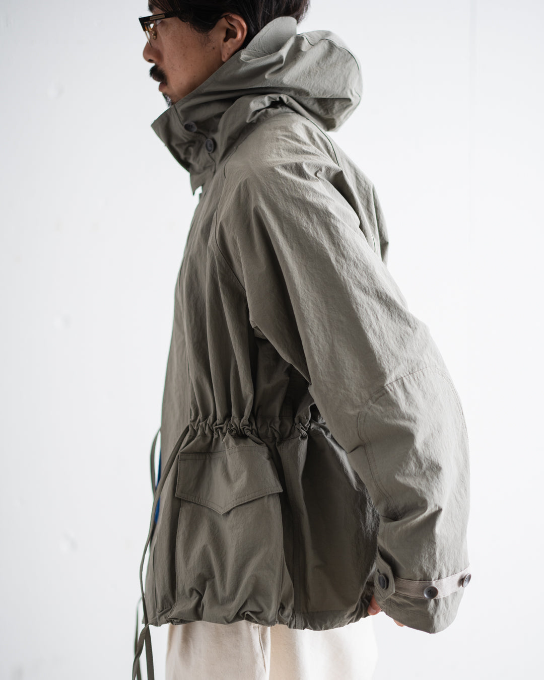 [LAST 1] meanswhile Snow Noise Neutral Hooded Blouson