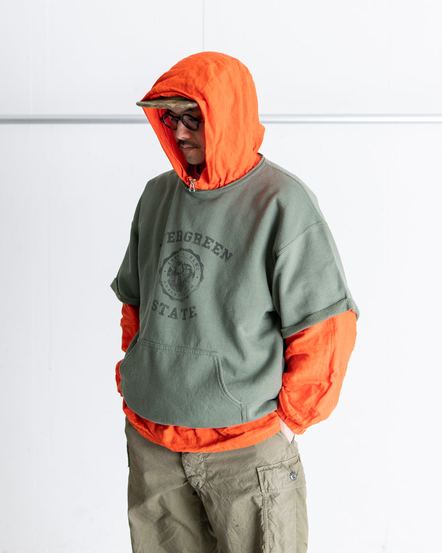 ANACHRONORM COLLEGE CUT-OFF S/S SWEAT