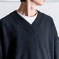 UNTRACE V-NECK PULLOVER KNIT_209