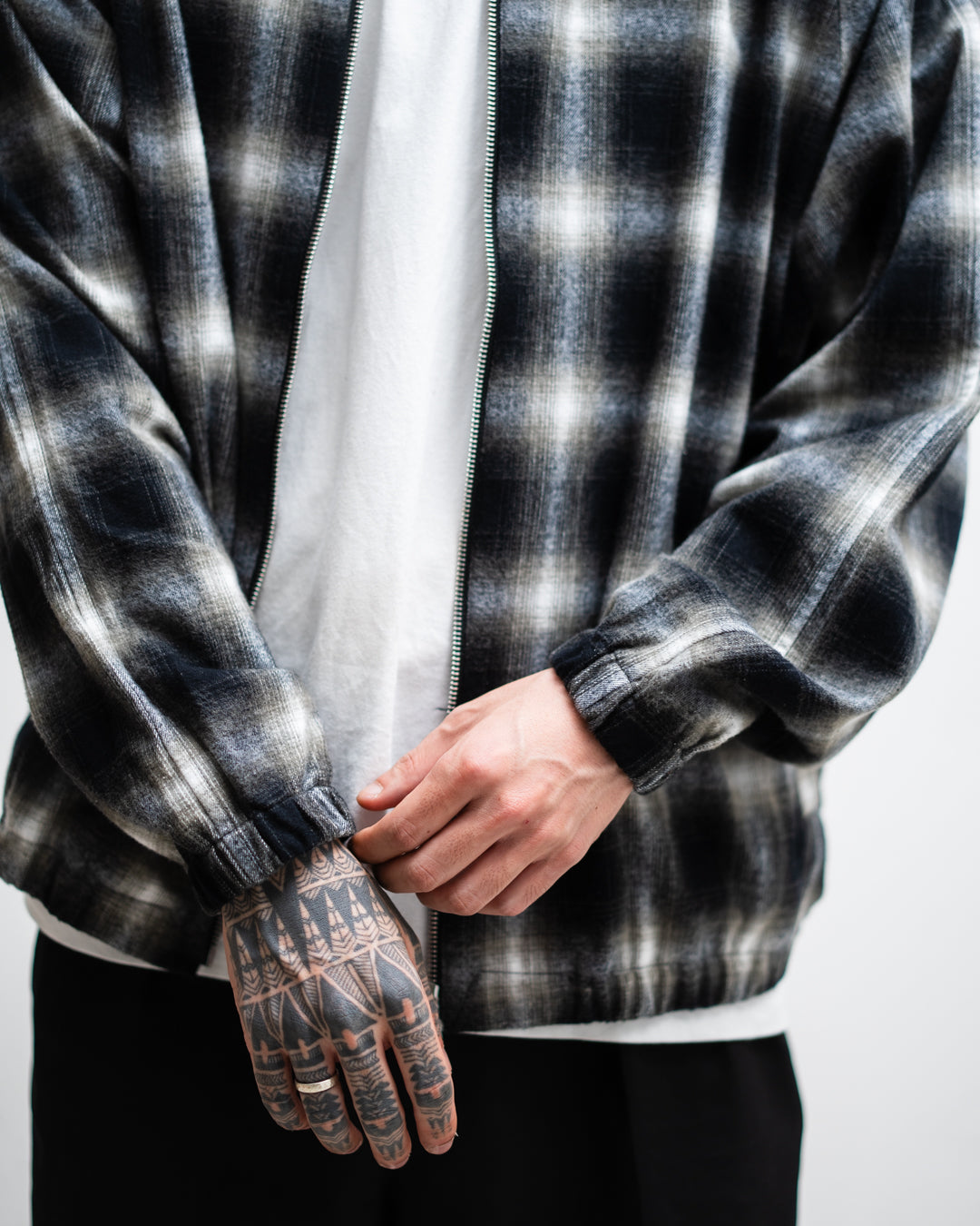 CABARET POVAL Ombre Check Drizzler Shirt