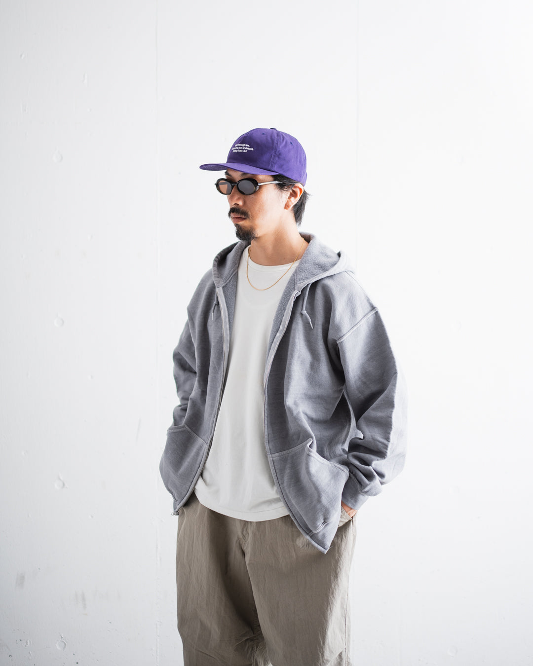 TOWNCRAFT 90s PIGMENT FULL ZIP HOODIE