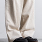 INTERIM BELTED MIL BAGGY TROUSER - 9W LINEN COTTON CORDUROY