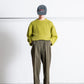 INTERIM HEAVY PIMA TWILL 1-TUCK FRENCH ARMY WIDE TAPERED TROUSER