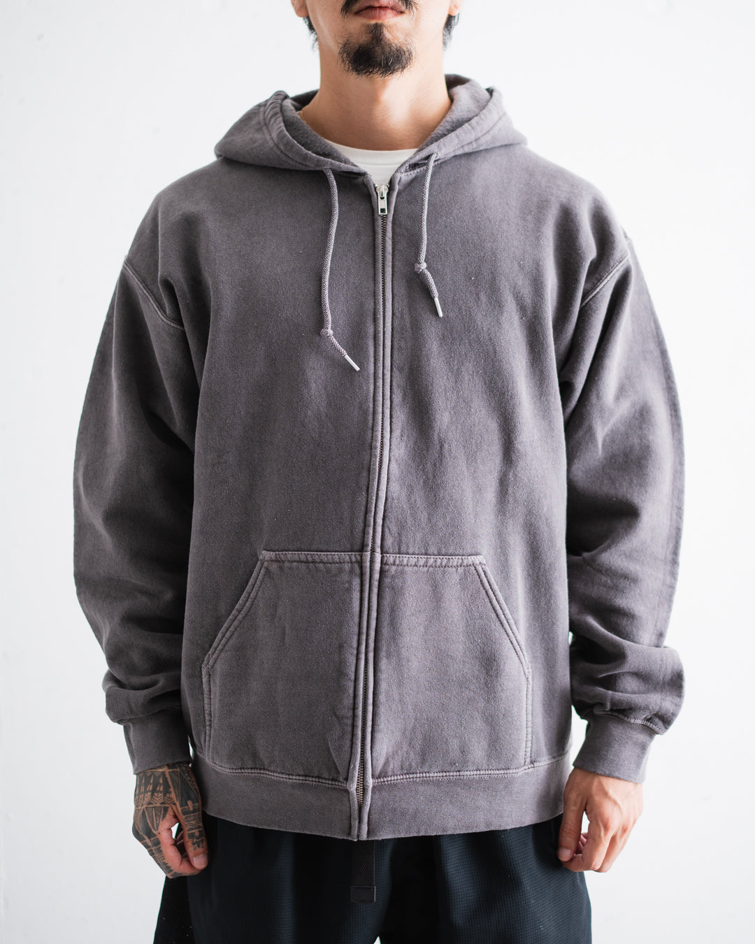 TOWNCRAFT 90s PIGMENT FULL ZIP HOODIE