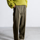 INTERIM HEAVY PIMA TWILL 1-TUCK FRENCH ARMY WIDE TAPERED TROUSER