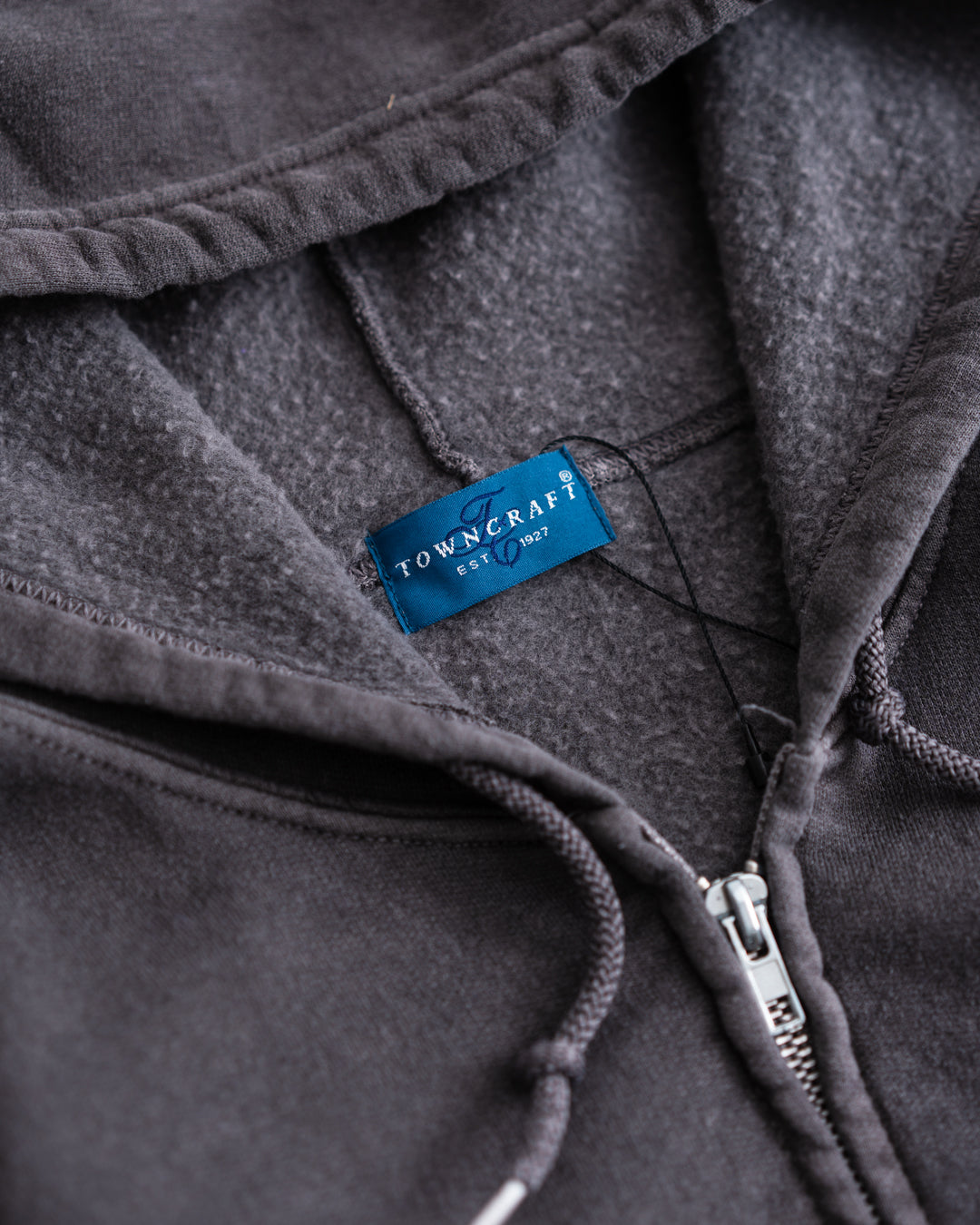 TOWNCRAFT 90s PIGMENT FULL ZIP HOODIE