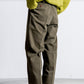 INTERIM HEAVY PIMA TWILL 1-TUCK FRENCH ARMY WIDE TAPERED TROUSER