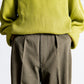 INTERIM HEAVY PIMA TWILL 1-TUCK FRENCH ARMY WIDE TAPERED TROUSER