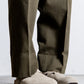 INTERIM HEAVY PIMA TWILL 1-TUCK FRENCH ARMY WIDE TAPERED TROUSER