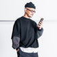 is-ness BALLOON LAYERED LONG SLEEVE T SHIRT