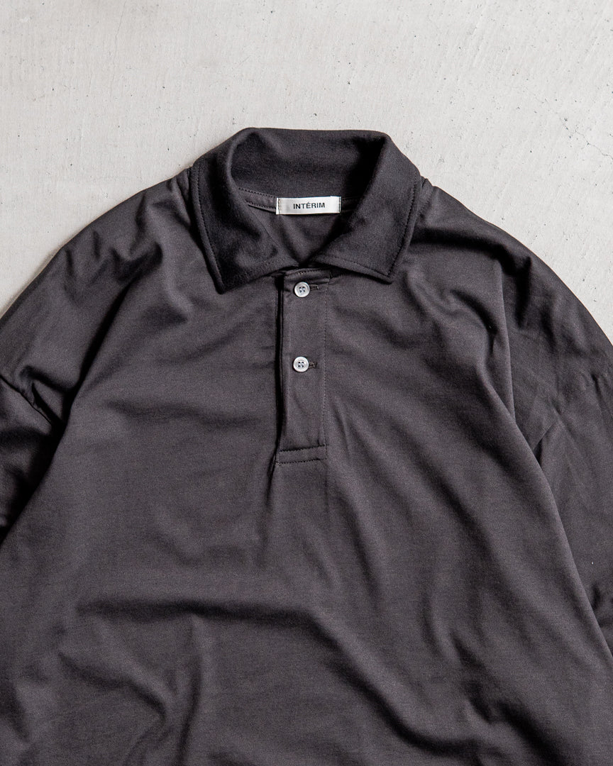 INTERIM HYPER BIG HIGH GAUGE SUVIN JERSEY LONG POLO SHIRT