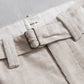 INTERIM BELTED MIL BAGGY TROUSER - 9W LINEN COTTON CORDUROY