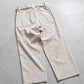 INTERIM BELTED MIL BAGGY TROUSER - 9W LINEN COTTON CORDUROY