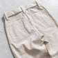 INTERIM BELTED MIL BAGGY TROUSER - 9W LINEN COTTON CORDUROY