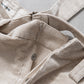 INTERIM BELTED MIL BAGGY TROUSER - 9W LINEN COTTON CORDUROY