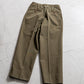 INTERIM HEAVY PIMA TWILL 1-TUCK FRENCH ARMY WIDE TAPERED TROUSER