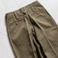 INTERIM HEAVY PIMA TWILL 1-TUCK FRENCH ARMY WIDE TAPERED TROUSER