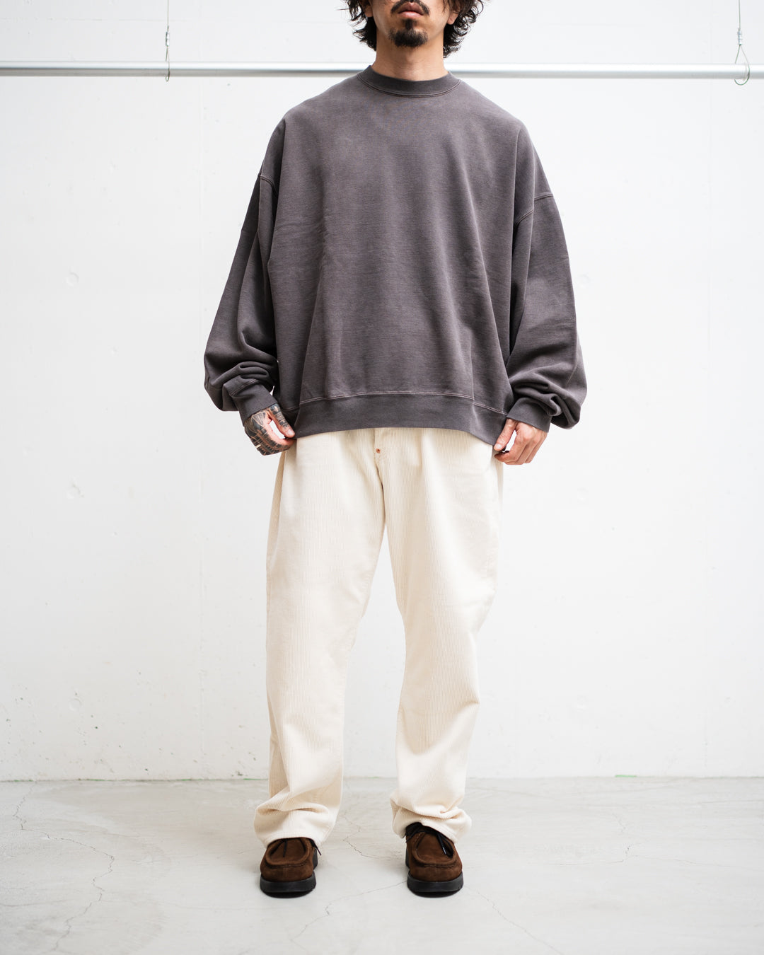 REMI RELIEF SP加工裏毛BIGサイズクルー