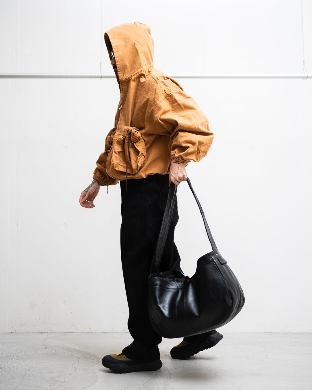 refomed  "KINCHAKU" DUCK HOODIE